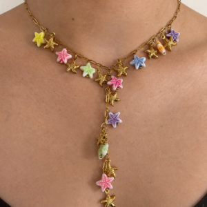Collier Etoiles de mer multicolores